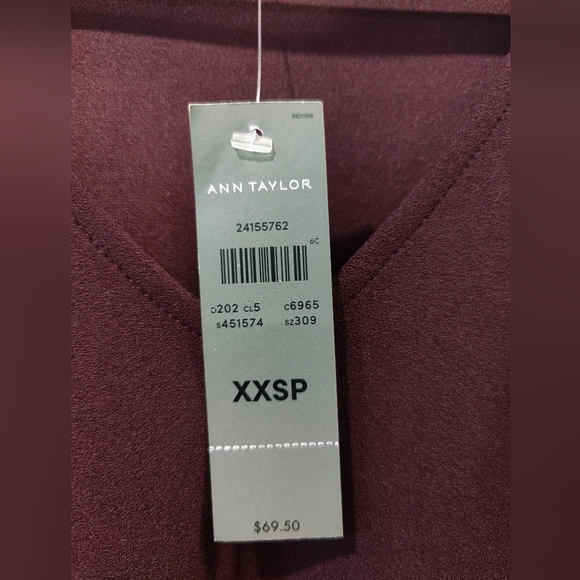 BNWT Ann Taylor blouse size xxsp - Picture 3 of 3